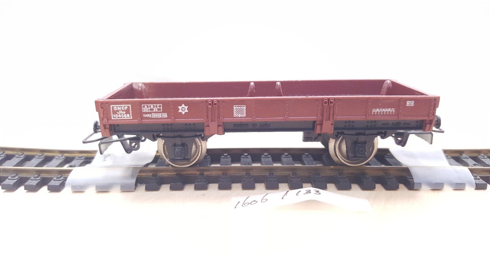 Jouef H0  104568 SNCF Platte lage bakwagon 1972, Gebruikt, Gelijkstroom, Jouef, Wagon