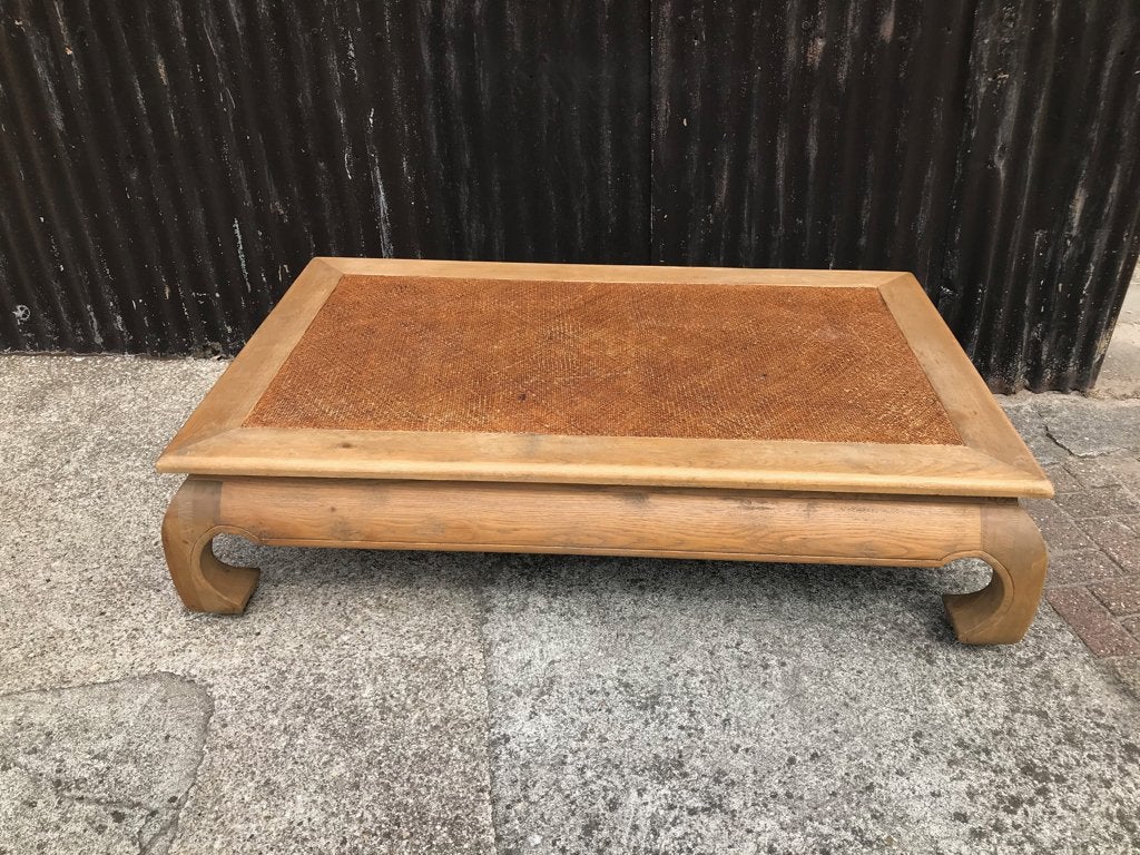 Chinese opium tafel riet ingelegd chinees grote opiumtafel, Ophalen of Verzenden