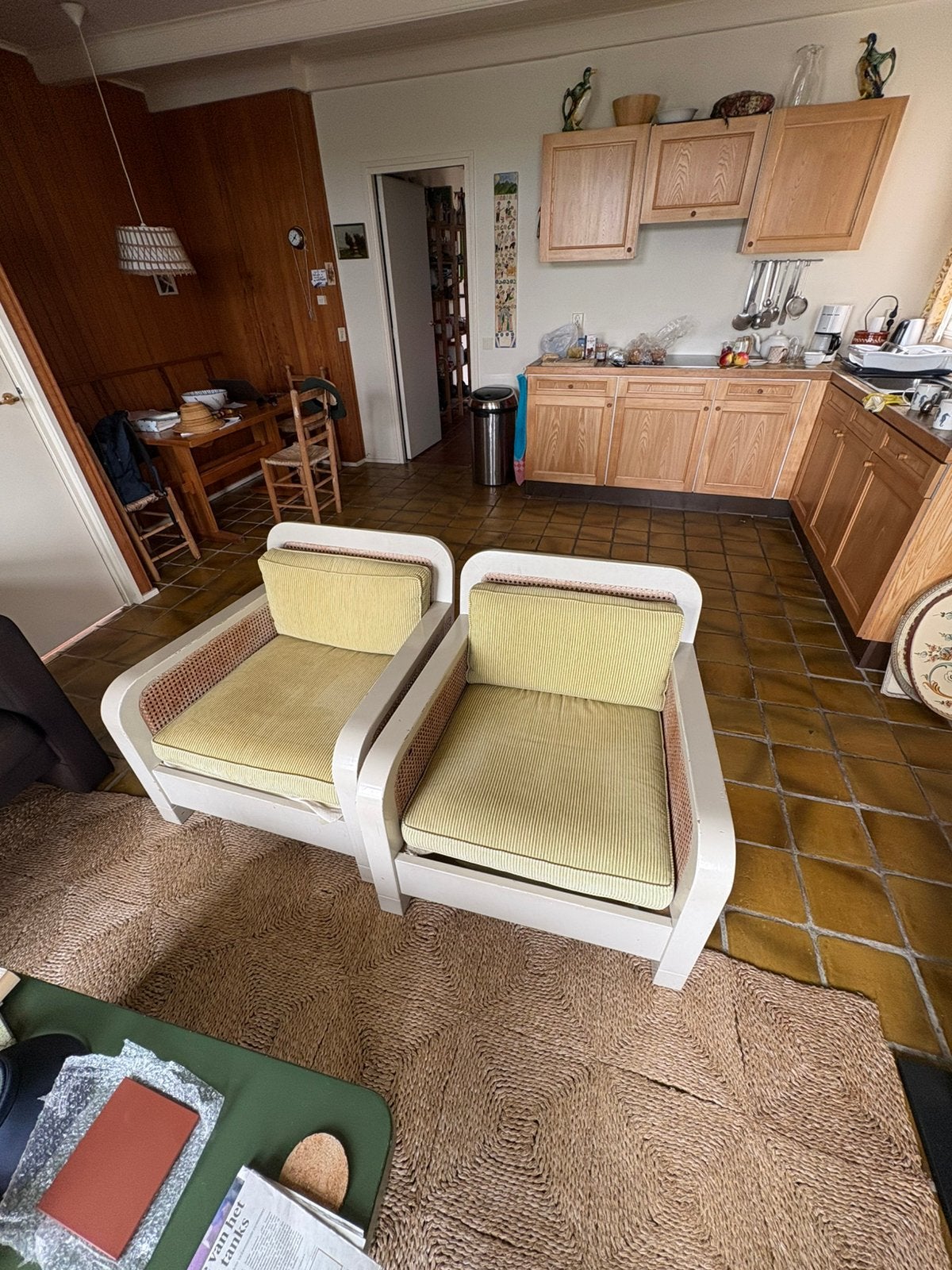 Jaren ‘20 stoelen., Huis en Inrichting, Fauteuils, Gebruikt, Hout, 75 tot 100 cm, 75 tot 100 cm, Ophalen
