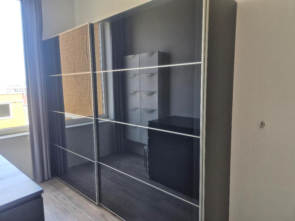 Grote IKEA PAX Kledingkast - Glazen Schuifdeuren, Huis en Inrichting, Kasten | Kledingkasten, 200 cm of meer, 200 cm of meer, 50 tot 75 cm