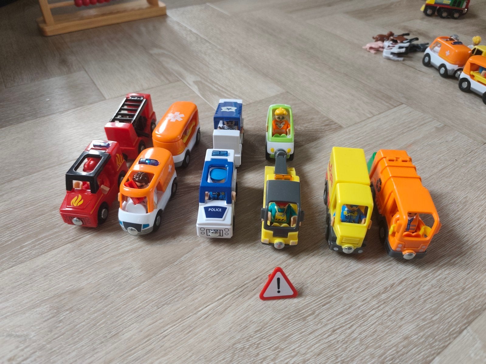 Diverse voertuigen voor Playtive houten treinbaan, Ophalen of Verzenden, Gebruikt