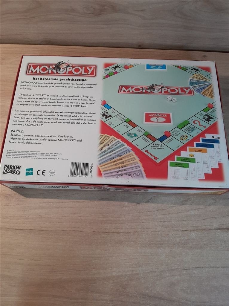 monopoly het beroemde gezelschapspel - s6238, Verzenden, Zo goed als nieuw