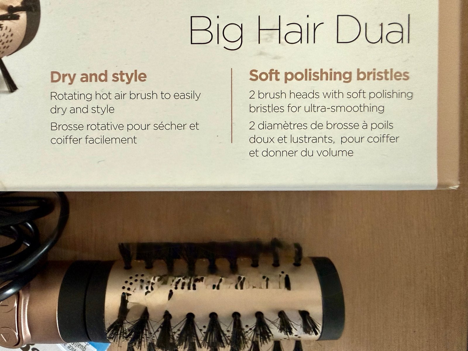 Babyliss Big Hair Dual Warme Luchtborstel, Ophalen of Verzenden, Zo goed als nieuw, Haarverzorging