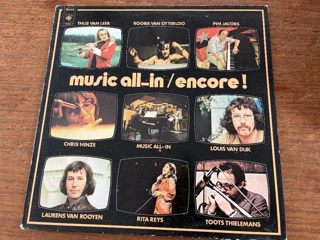 LP Music all-in / encore, Inclusief binnenhoes, Ophalen of Verzenden, Zo goed als nieuw, 12 inch