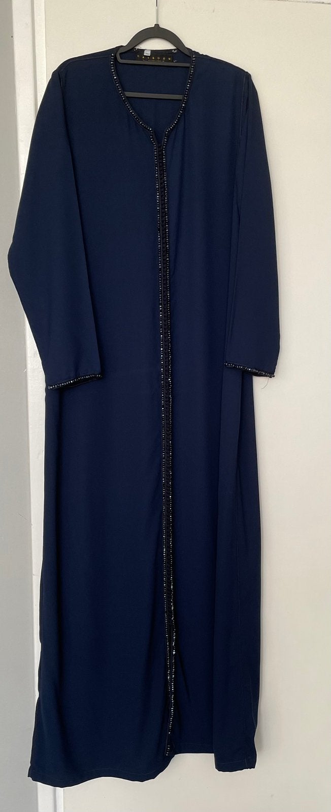 Maysoon kaftan met kralen - Maat L, Maat 38/40 (M), Blauw, Ophalen of Verzenden, Zo goed als nieuw