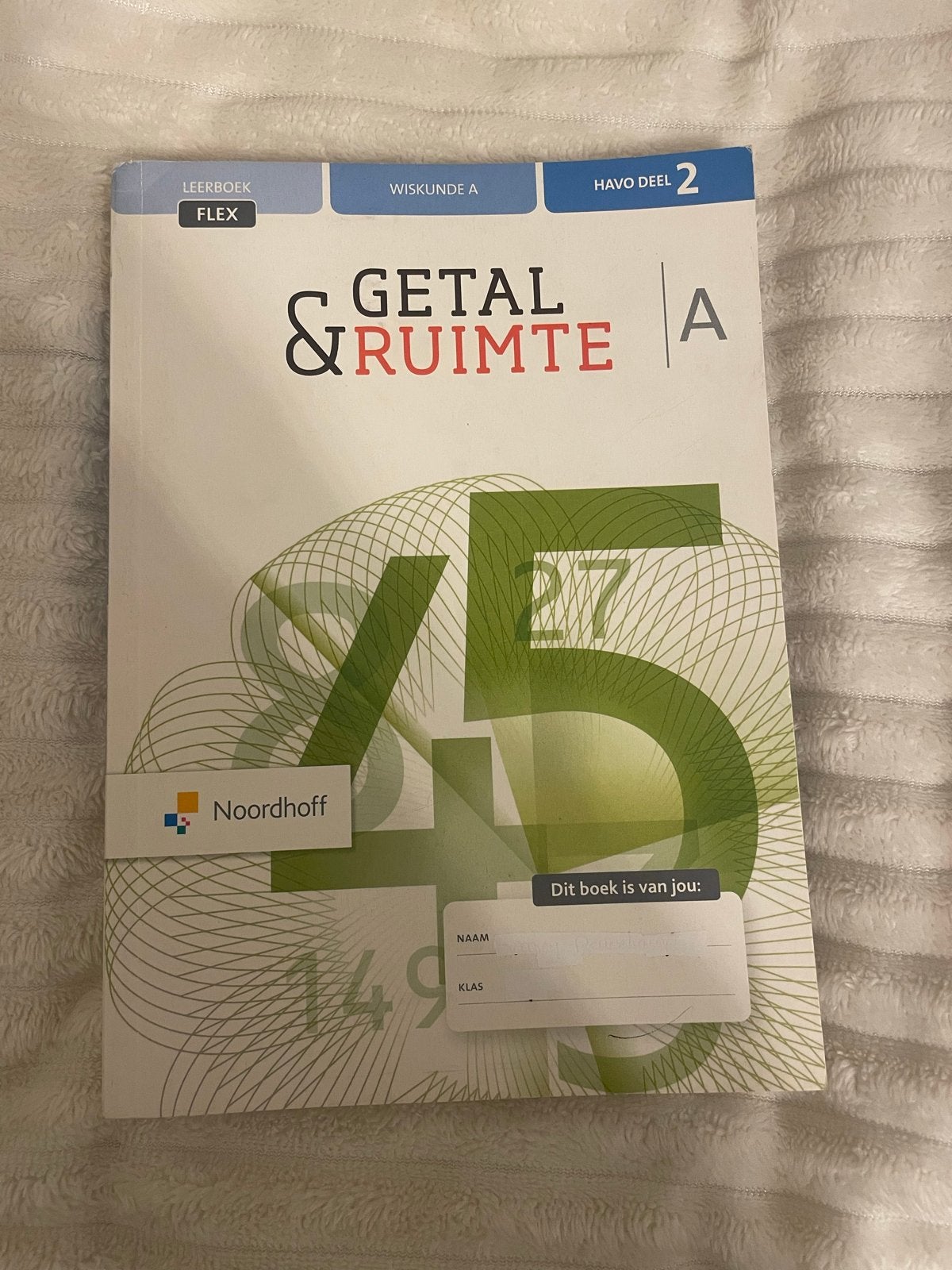 Getal & Ruimte Wiskunde A HAVO deel 1 en 2, Boeken, Schoolboeken, Ophalen of Verzenden, Gelezen, HAVO, Wiskunde A