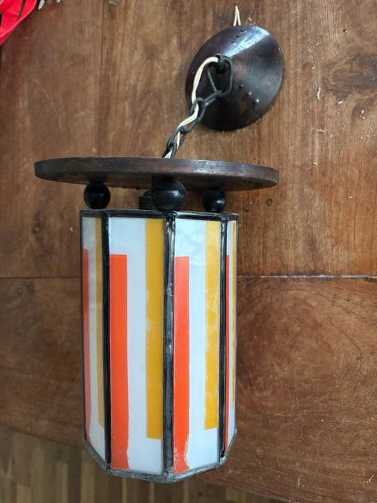 Art deco hanglamp, Ophalen