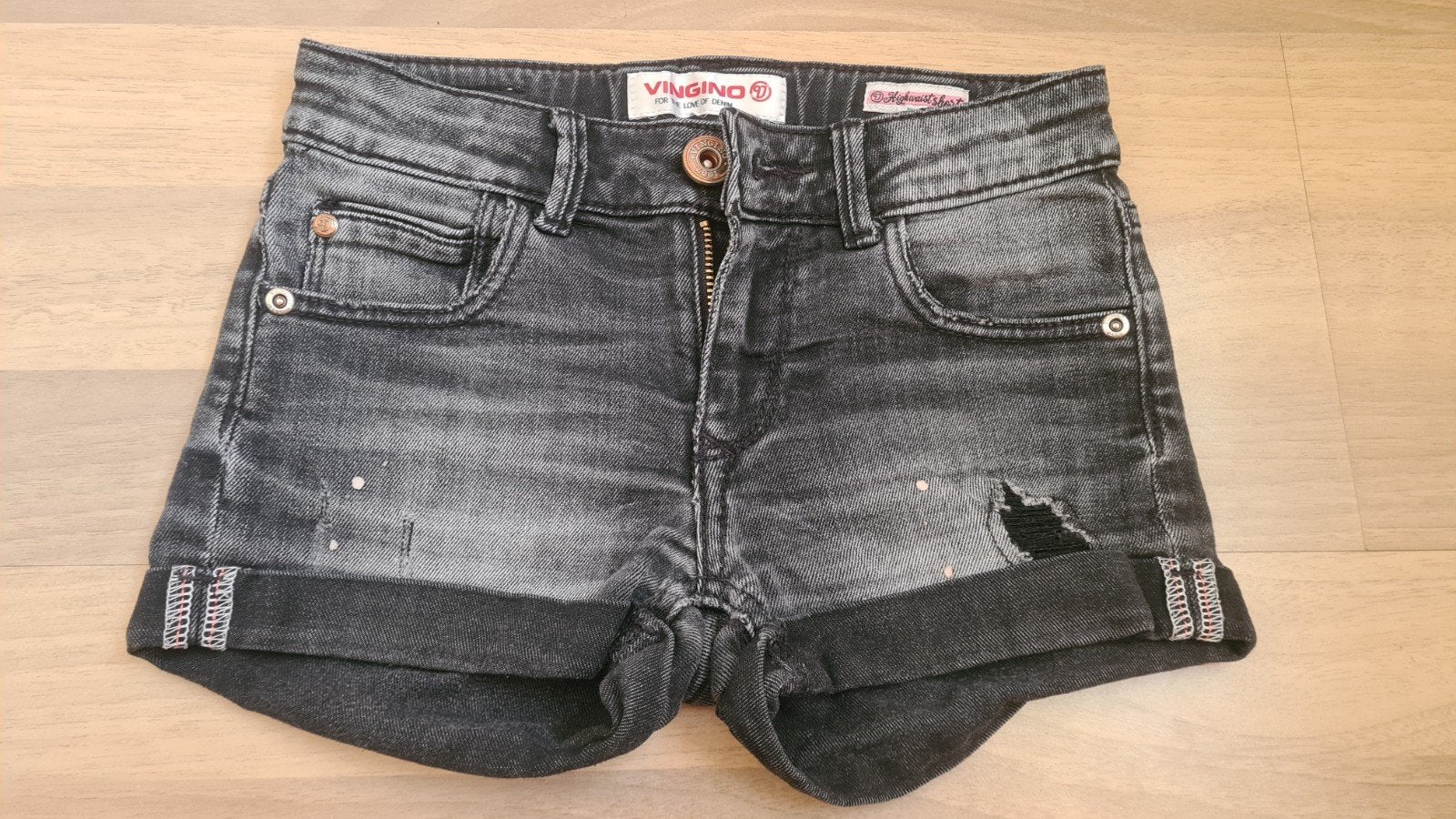 Vingino spijkerbroekje maat 122, Kinderen en Baby's, Kinderkleding | Maat 122, Broek, Gebruikt, Meisje, Ophalen of Verzenden
