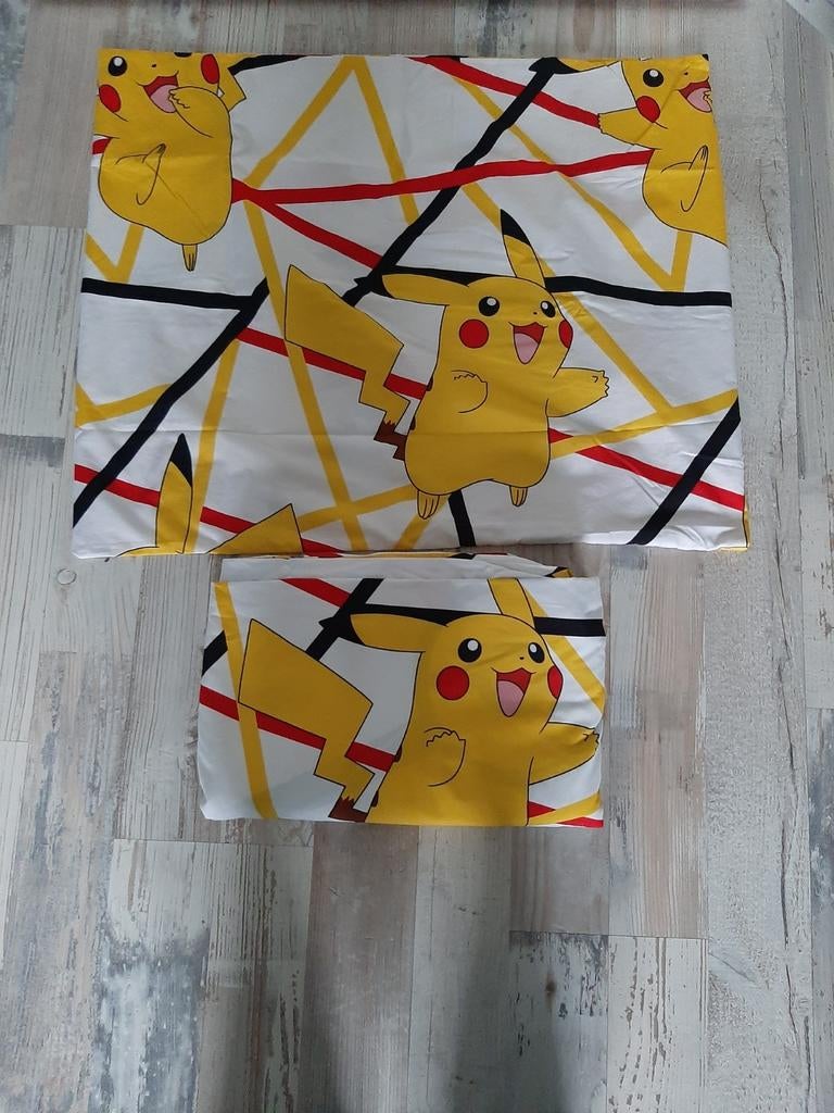 Pokemon Dekbedovertrek, Ophalen, Eenpersoons, Nieuw, Geel