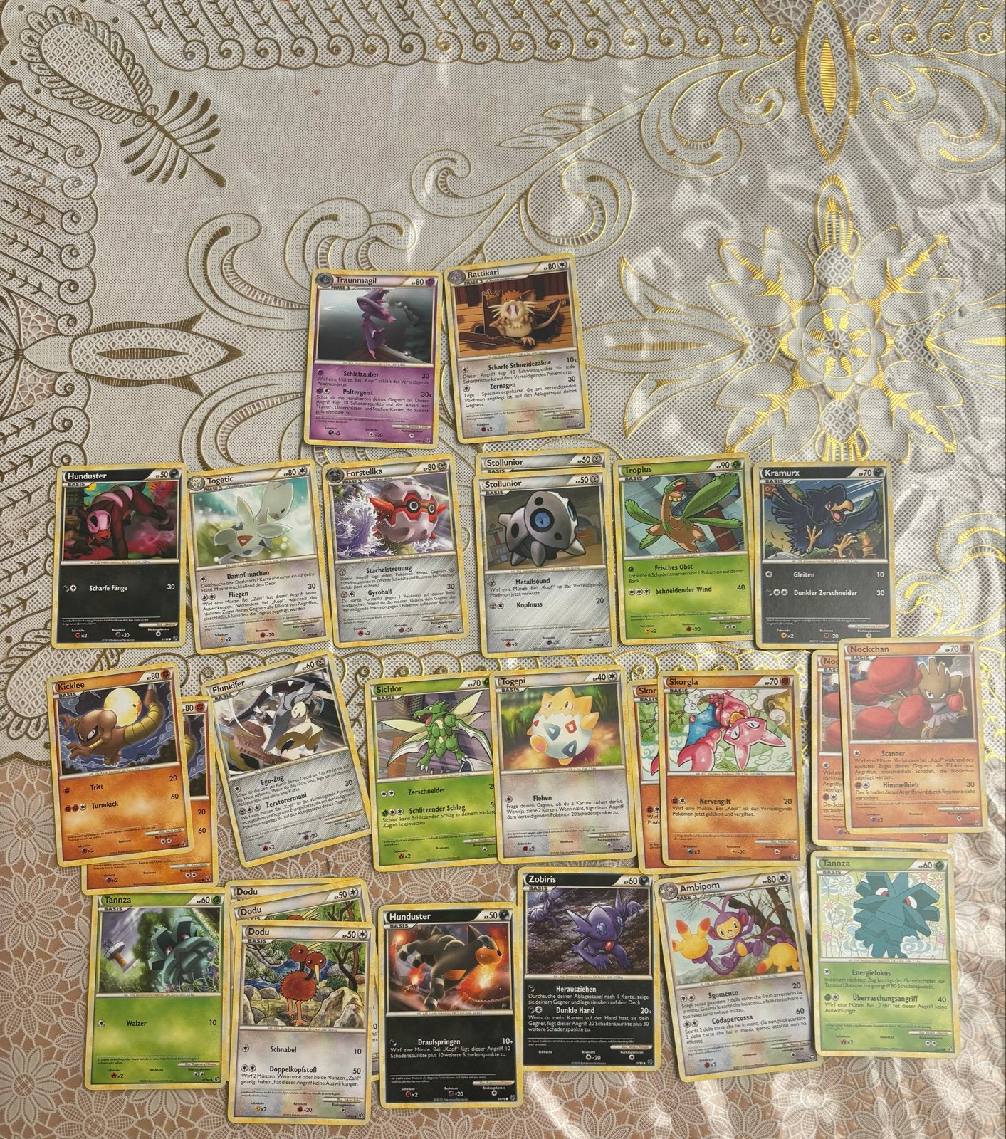 Duitse vintage Pokémon kaarten set - Zeer goede staat, Ophalen of Verzenden, Zo goed als nieuw, Meerdere kaarten