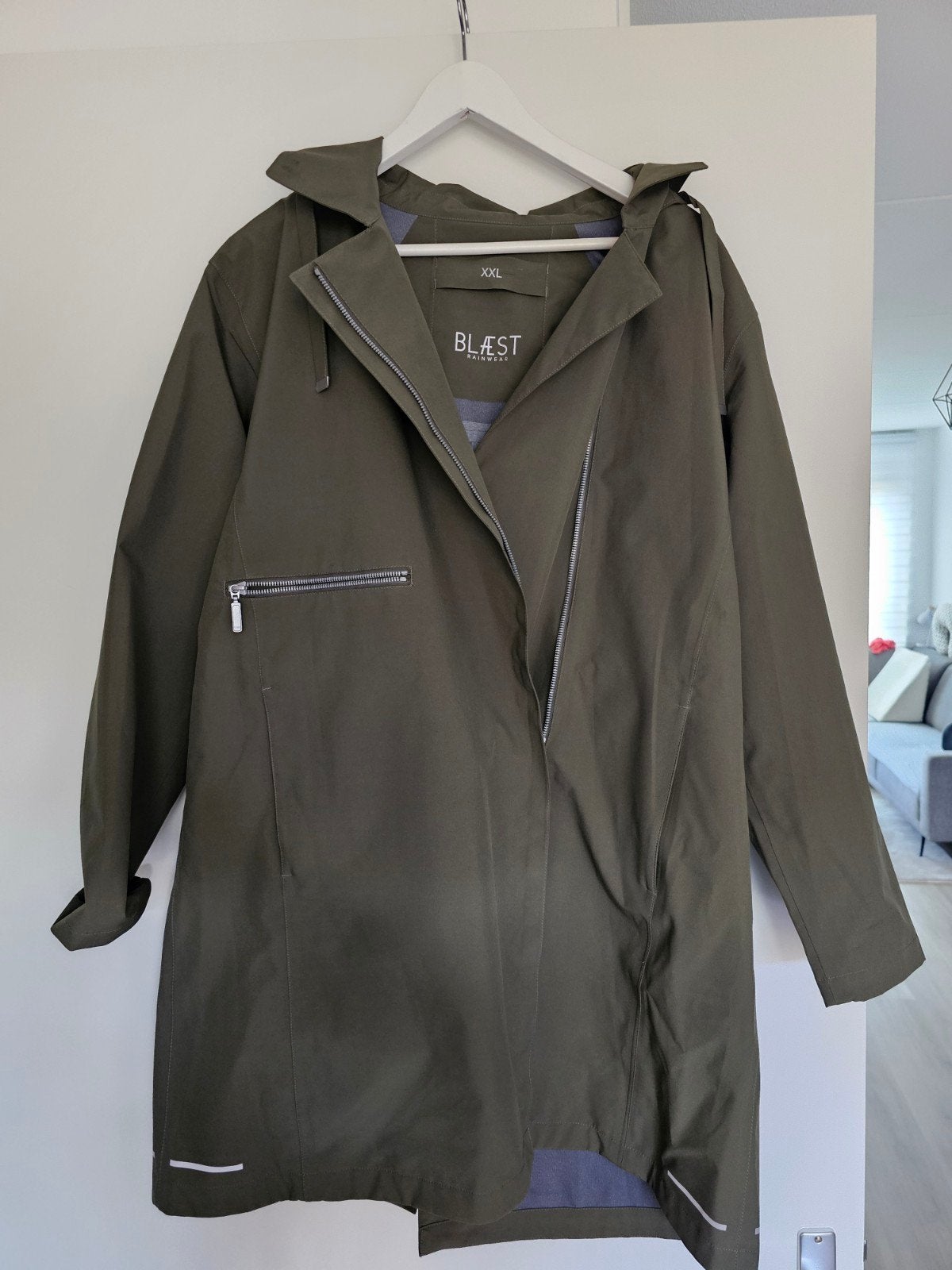 Blaest rainwear regenjas maat xxl, Verzenden, Zo goed als nieuw, Maat 46/48 (XL) of groter, Blauw