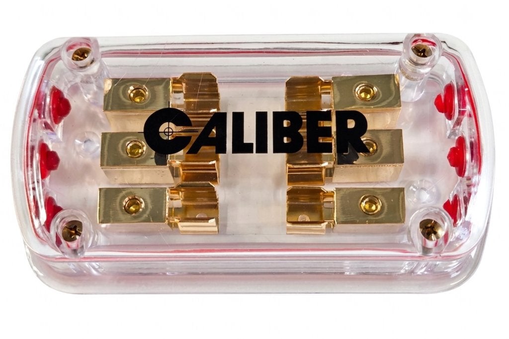 CALIBER Gezekerde Distributieblok 10mm2 - 3x IN / 3x UIT, ., Nieuw, Ophalen of Verzenden, .