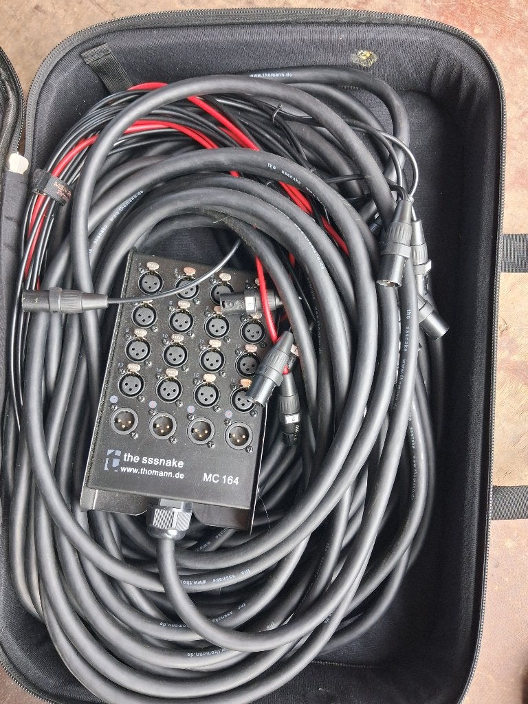 Sssnake MC 164 Multikabel met Stagebox en Cordialtas, Gebruikt, Inclusief kabels, Overige typen, Ophalen