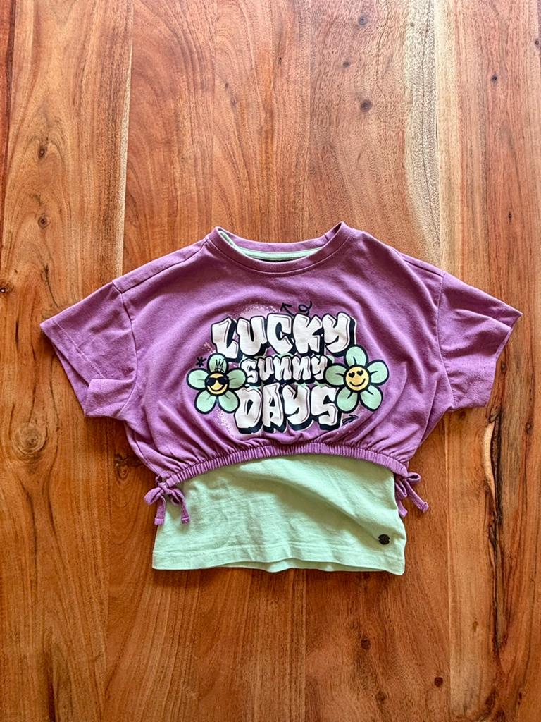 Paars/mintgroen topje Persival, maat 104/110, Kinderen en Baby's, Kinderkleding | Maat 104, Ophalen of Verzenden, Meisje, Shirt of Longsleeve
