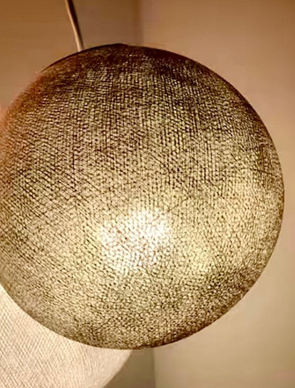 Lamp: cotton balls / katoenballenlamp, Verzenden, Textiel, Boho, Nieuw