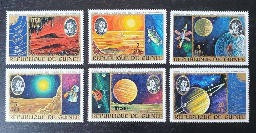 Guinee 1973 Ruimtevaart Copernicus Michel 678-683 postfris, Verzenden, Postfris, Overige thema's