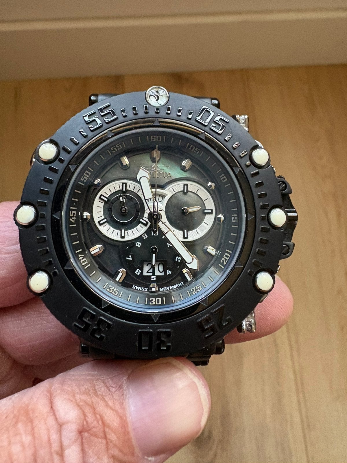 Invicta subaqua, Ophalen of Verzenden, Zo goed als nieuw, Zwart, Android