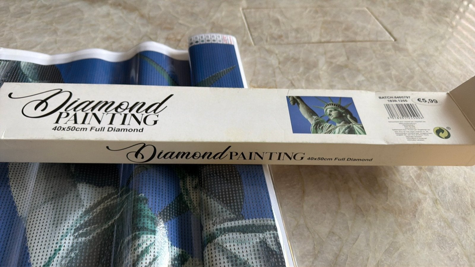 Diamond painting New York 40 x 50 cm GRATIS, Ophalen of Verzenden, Zo goed als nieuw, Gebouwen, Diamond painting