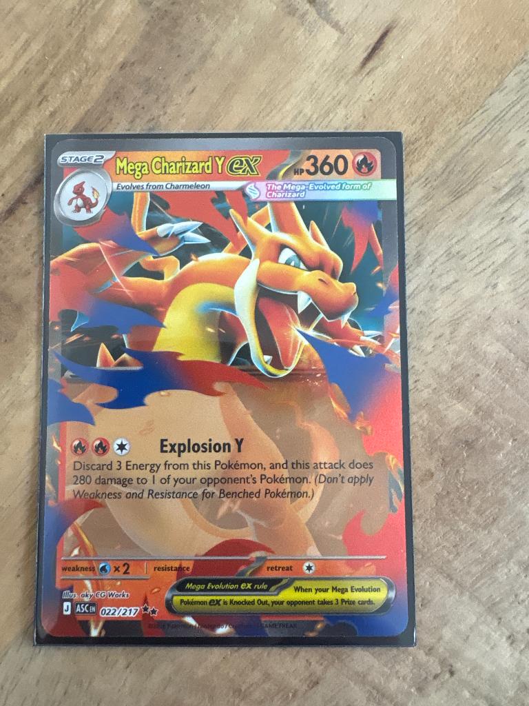 Mega charizard Y ex 22, Ophalen of Verzenden, Nieuw, Losse kaart, Foil