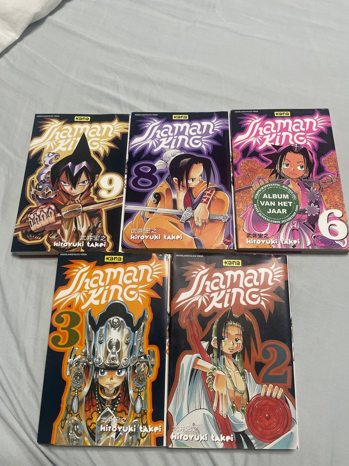 Shaman King manga delen 2, 3, 6, 8, 9 - Zo goed als nieuw, Meerdere stripboeken, Ophalen of Verzenden, Zo goed als nieuw