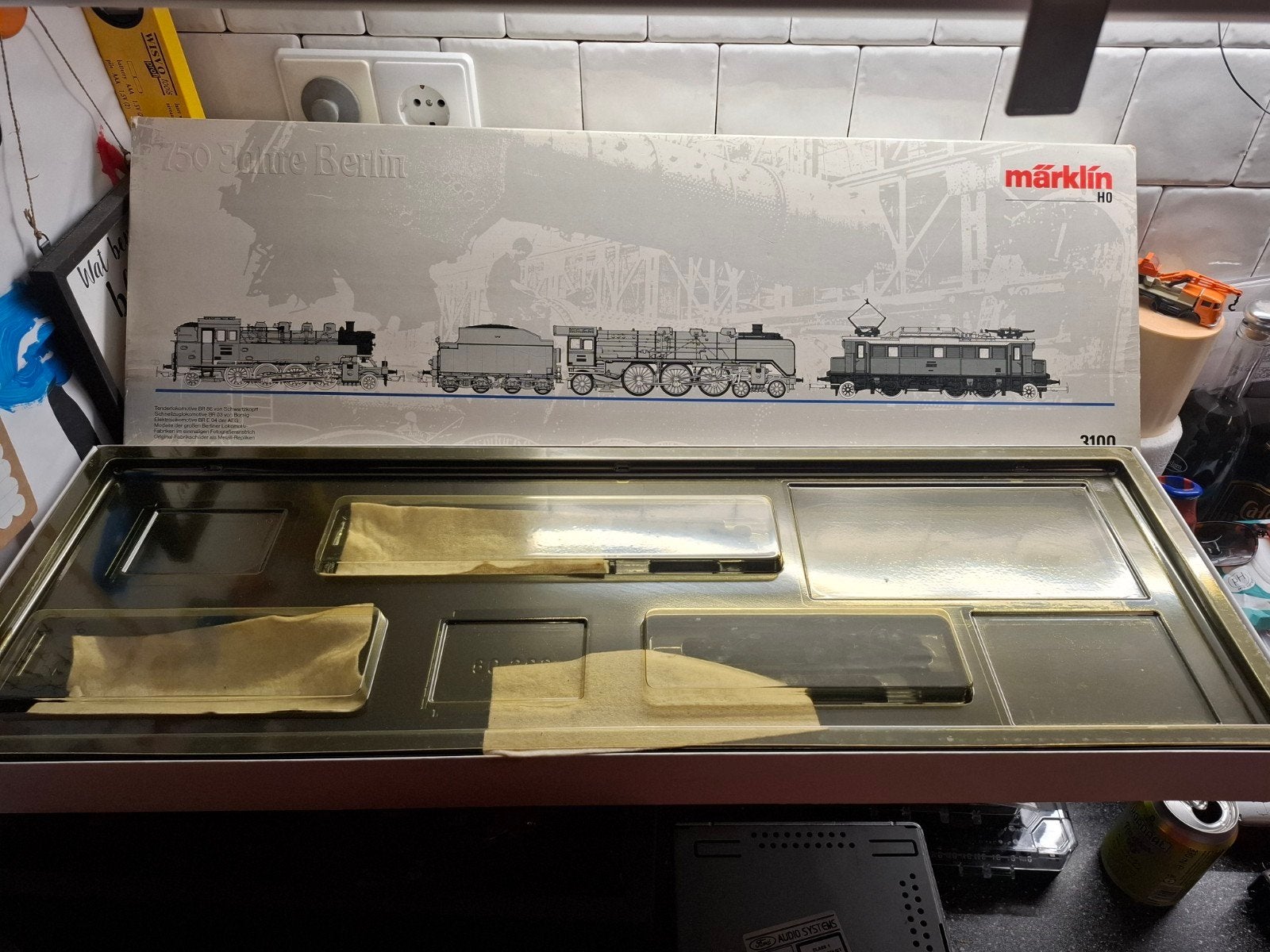 marklin lege set doos 3100, Wisselstroom, Gebruikt, Locomotief, Ophalen of Verzenden