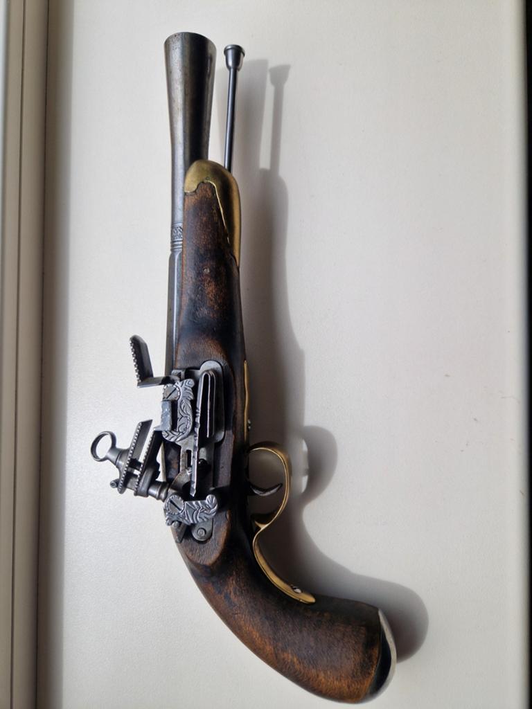 Antiek Vuursteen Pistool (replica), Ophalen of Verzenden