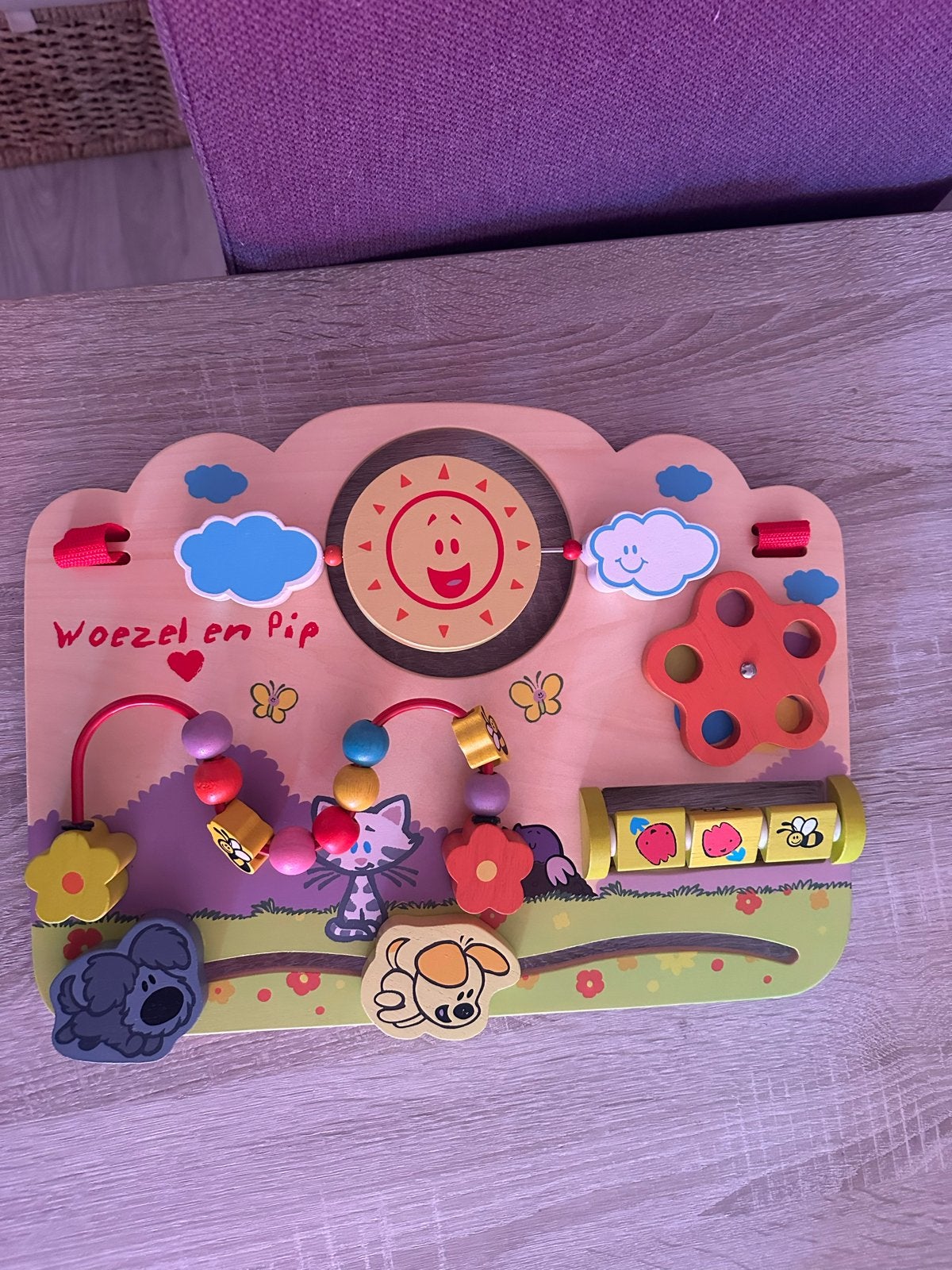 Houten speelblad voor in de box van woezel en Pip, Kinderen en Baby's, Speelgoed | Babyspeelgoed, Ophalen of Verzenden, Nieuw