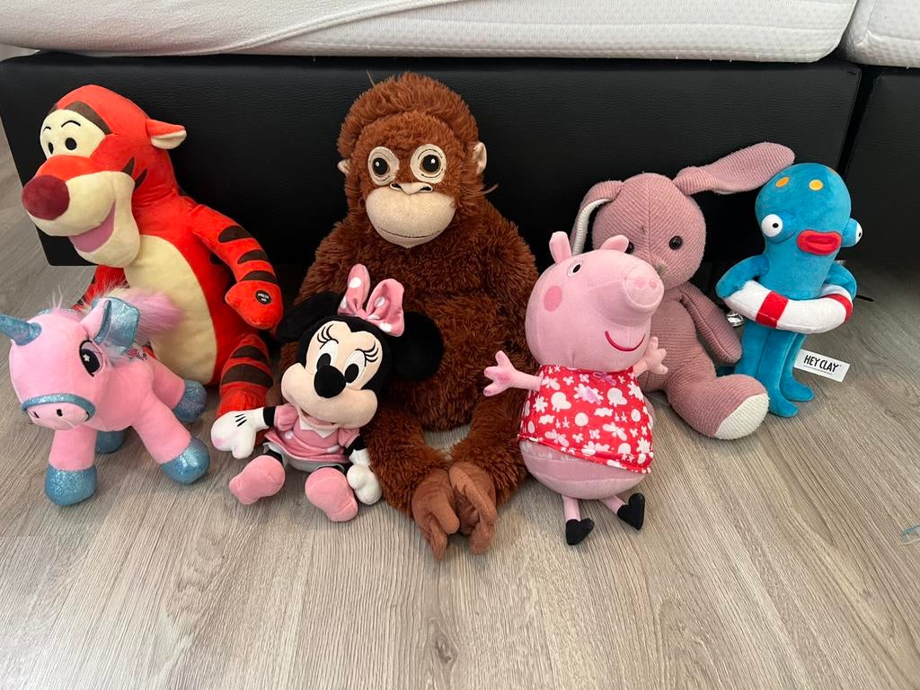 Zak met 7 knuffels, Ophalen, Zo goed als nieuw, Overige typen