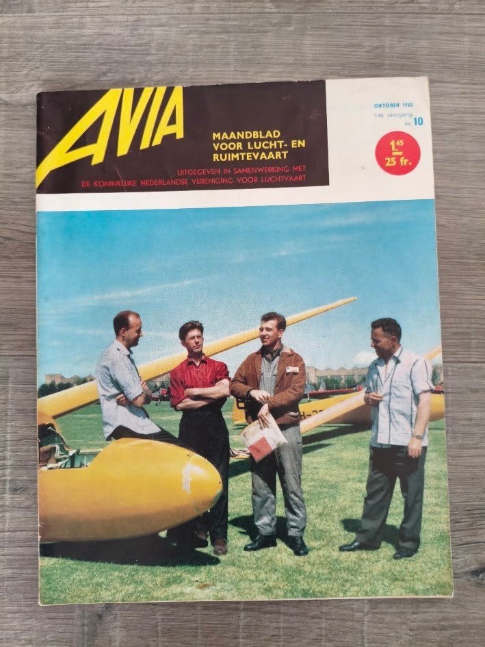 Avia vliegwereld – 14e jaargang nr.10 ( Oktober 1965 ), Verzamelen, Ophalen of Verzenden, Gebruikt, Boek of Tijdschrift