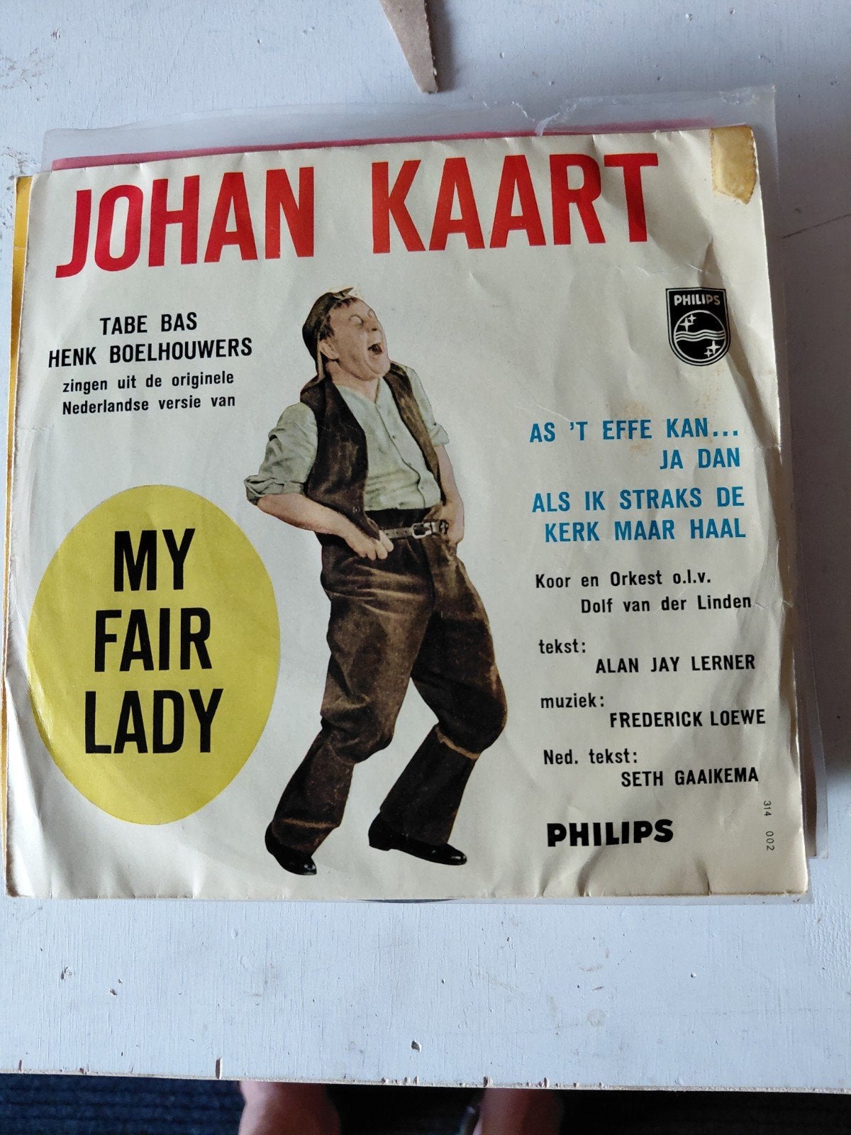 Johan Kaart - My Fair Lady EP (Philips), Gebruikt, Overige genres, 7 inch, Ophalen of Verzenden