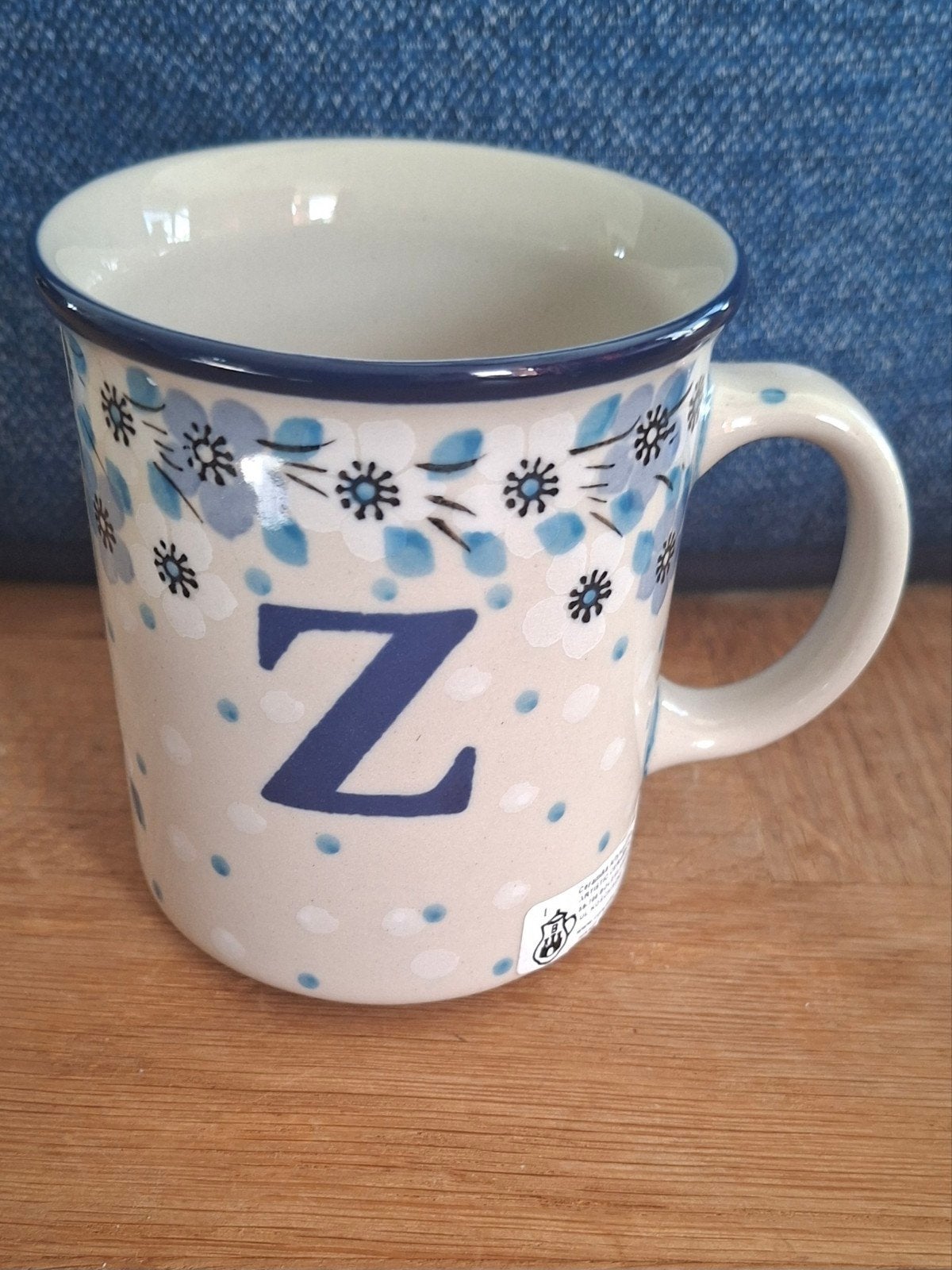 Bunzlau alfabet mok - 300 ml - Z, ., Keramiek, Nieuw, Ophalen of Verzenden