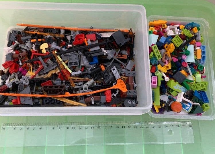 LEGO - bak+bakje- div stenen/attributen v lego - zgan, Ophalen of Verzenden, Zo goed als nieuw