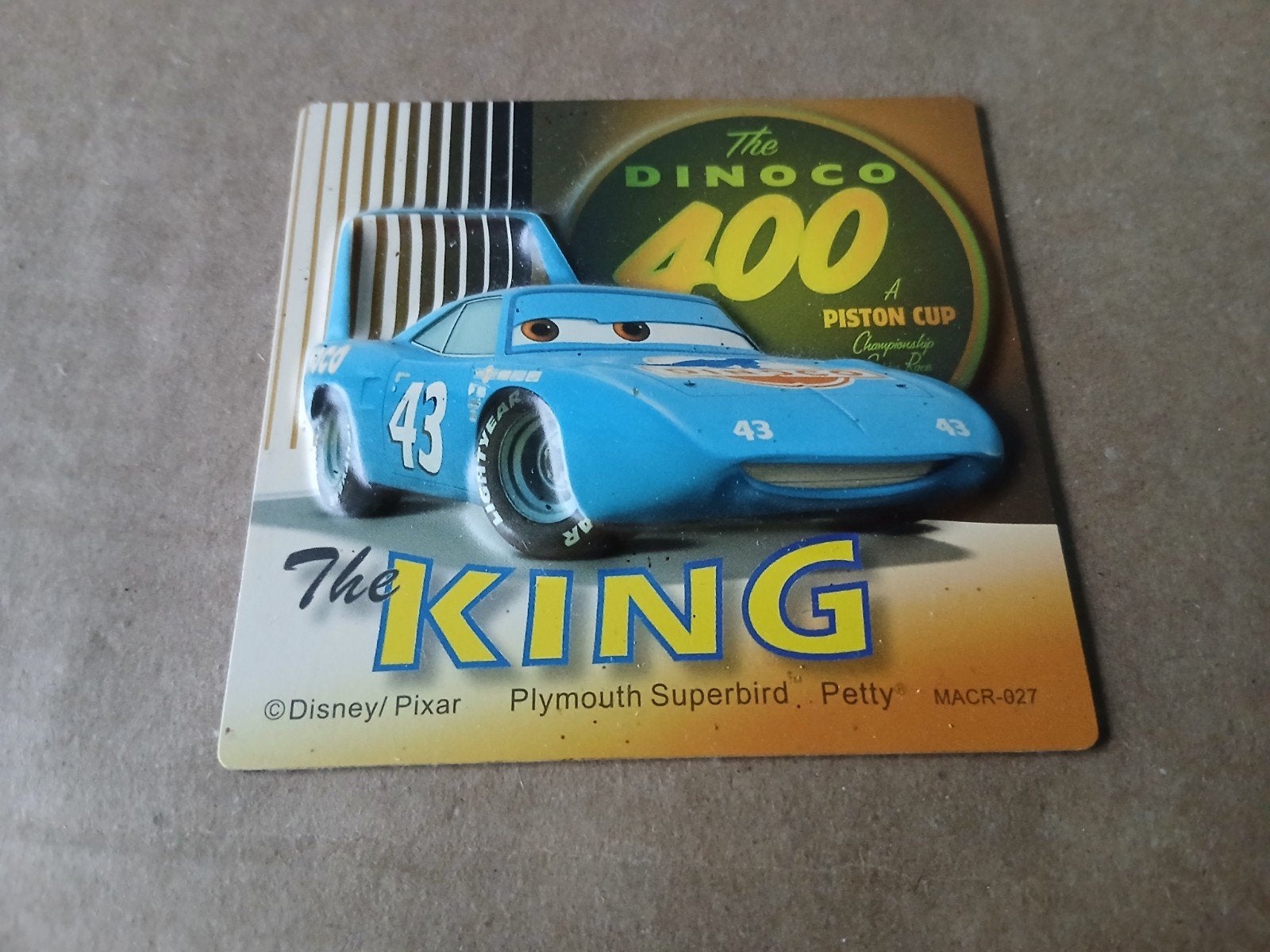 2 Cars Magneten Bliksem McQueen en The King, Ophalen of Verzenden, Gebruikt