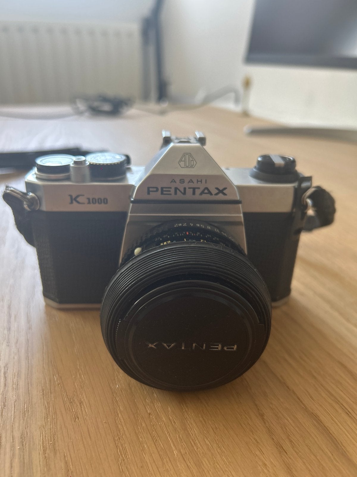 Pentax K1000 met accessoires, Ophalen of Verzenden, Gebruikt, Spiegelreflex, Pentax