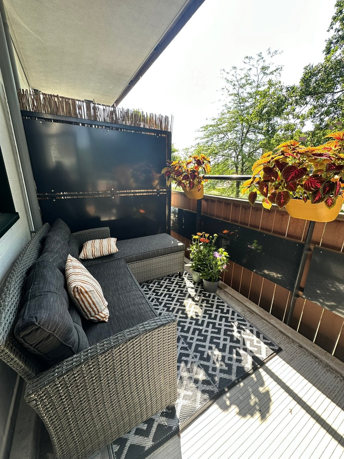 Jysk Ondrup loungebank, Tuin en Terras, Tuinsets en Loungesets, Gebruikt, Loungeset, Kunststof, 3 zitplaatsen, Bank, Ophalen