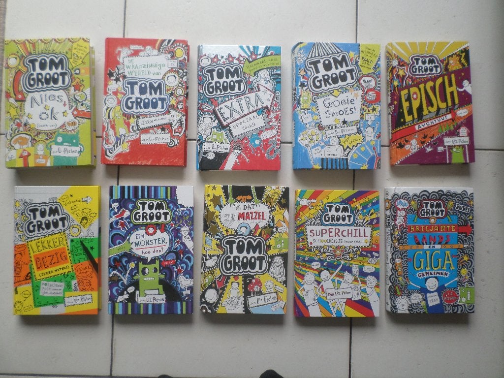 Heel veel BOEKEN TOM GROOT van LIZ PICHON !!! SUPERSTAAT!!!, Boeken, Ophalen of Verzenden, Zo goed als nieuw, Liz Pichon, Fictie