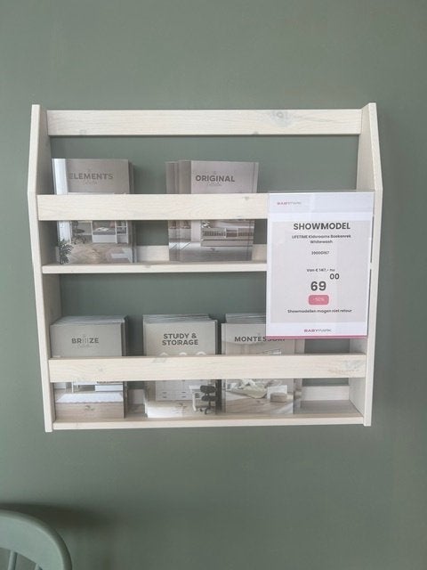 LIFETIME Kidsrooms Boekenrek Whitewash, Ophalen, Lifetime, Zo goed als nieuw, Wit