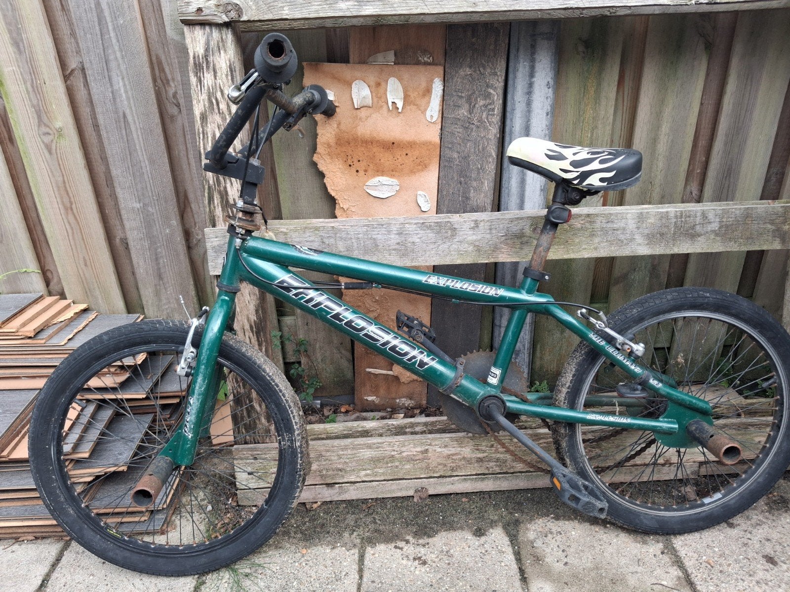 oude kapotte fietsen, Ophalen, Gebruikt, Staal, 24 inch of meer