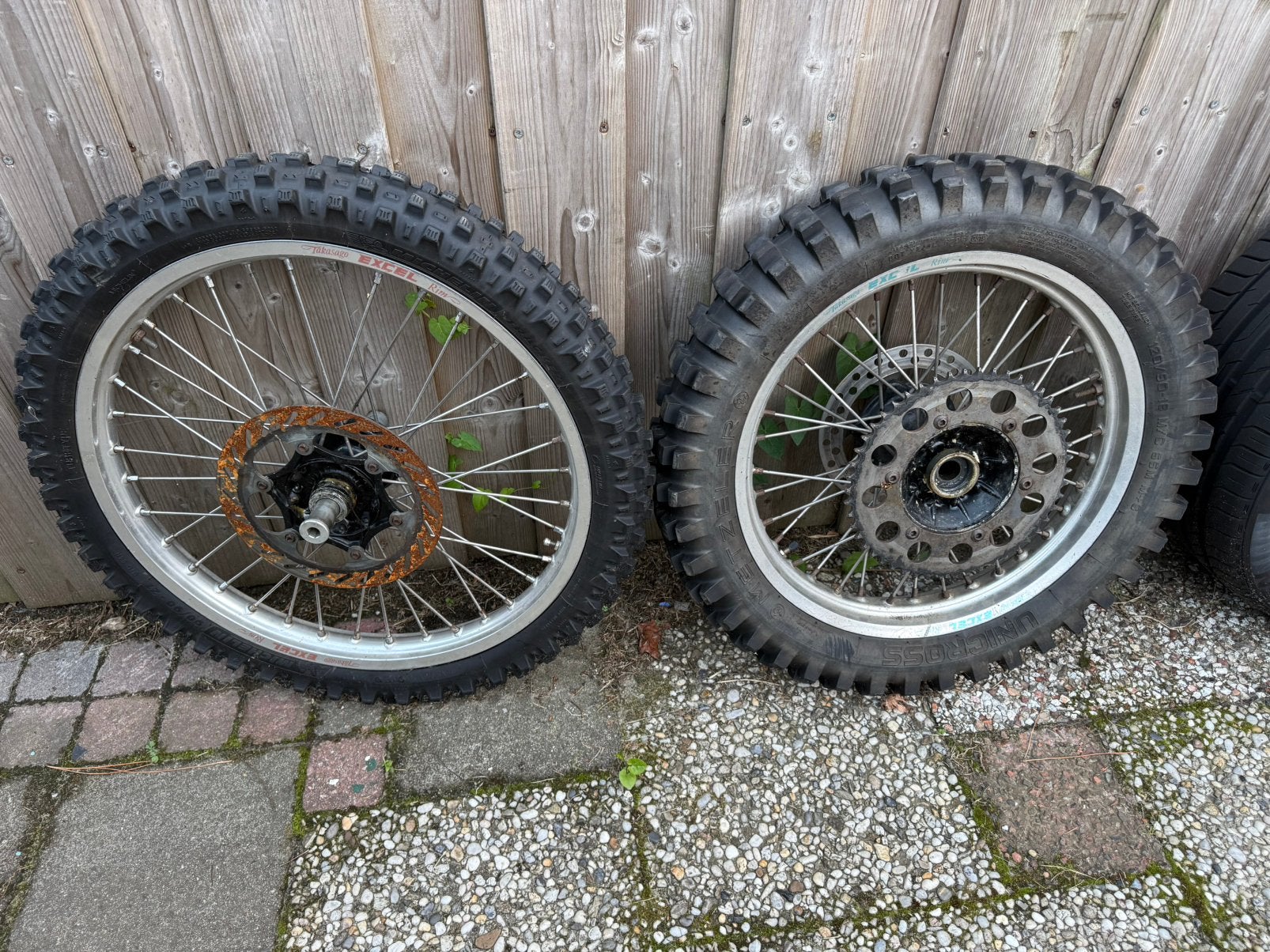 Crosser velgen + banden., Ophalen, Gebruikt