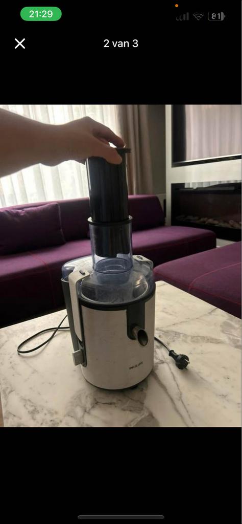 Gebruikte Philips Sapcentrifuge, Ophalen of Verzenden, Gebruikt, Elektrisch, Sapcentrifuge