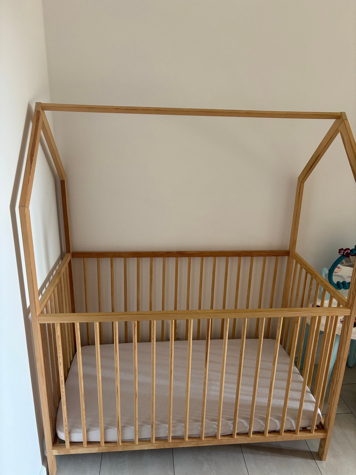 ledikant bedhuisje met matras, Ophalen, Zo goed als nieuw, Minder dan 140 cm, Matras