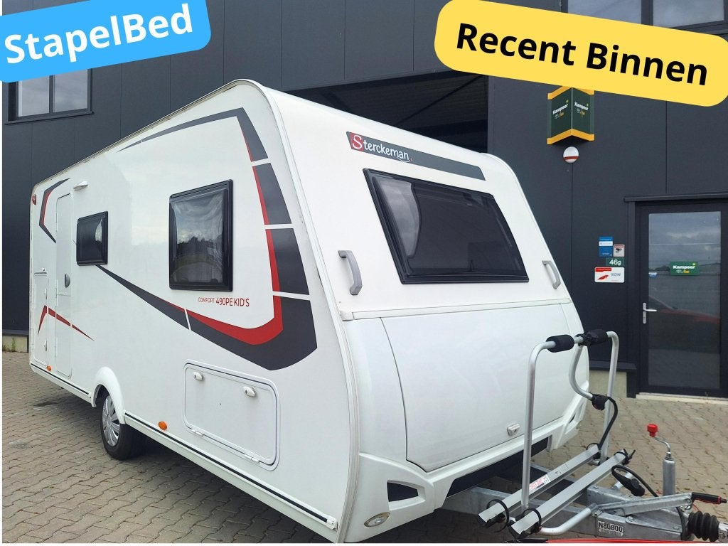 Sterckeman Easy Comfort 490 PE Kids - 2022 Voortent - Topper, Caravans en Kamperen, Dwarsbed, Sterckeman, Particulier, 5 tot 6 meter