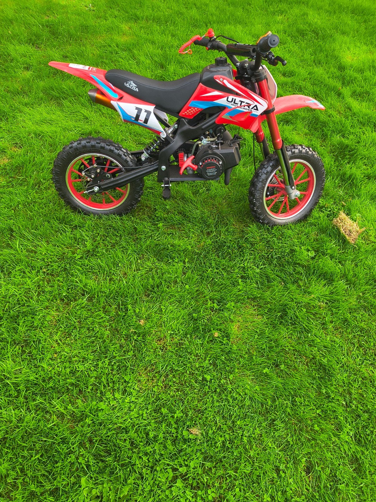 Kindercrosser 49CC 2-Takt met bescherming (z.g.a.n.), Ophalen, Zo goed als nieuw, 49 cc, Overige typen