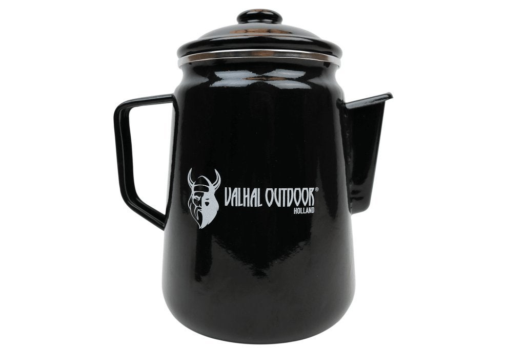 Valhal outdoor: Percolator, mok, vuurschaal, wax, Ophalen of Verzenden, Nieuw, Emaille