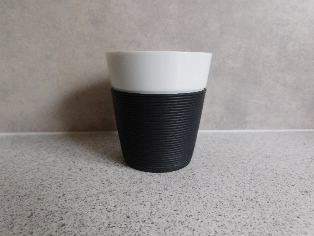 Mok 250 ml. 10x9 cm Zwart Bistro Bodum, Ophalen of Verzenden, Zo goed als nieuw, Overige stijlen, Kop(pen) en/of Schotel(s)