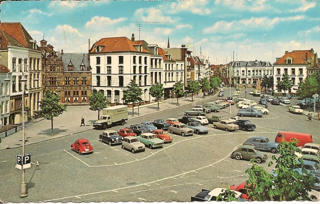 Oude ansichtkaart Deventer Brink met Penninckshoek, Verzamelen, Ansichtkaarten | Nederland, Gelopen, Overijssel, 1960 tot 1980