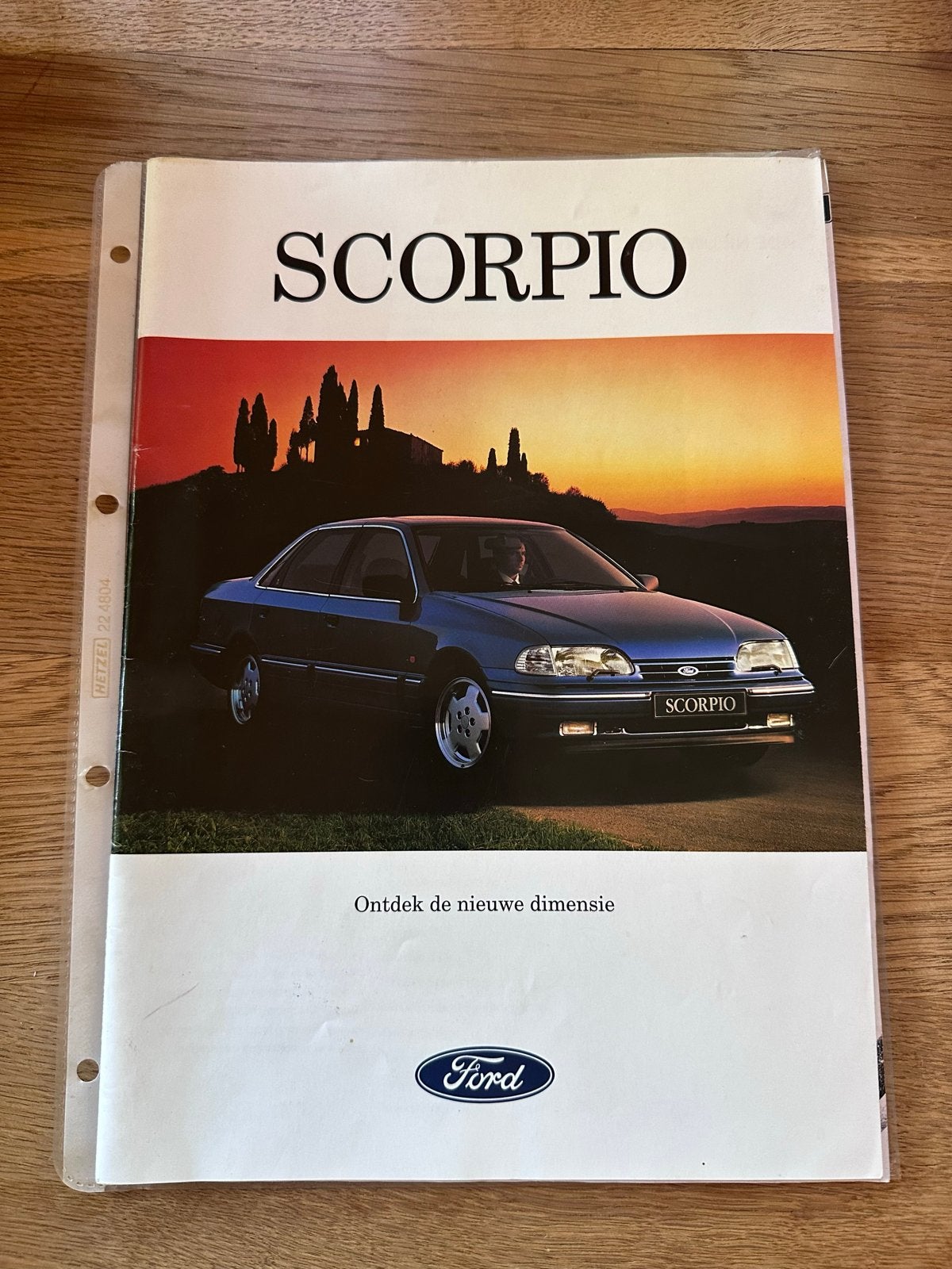 Ford Scorpio brochure - Ontdek de nieuwe dimensie, Ophalen of Verzenden, Zo goed als nieuw, Ford