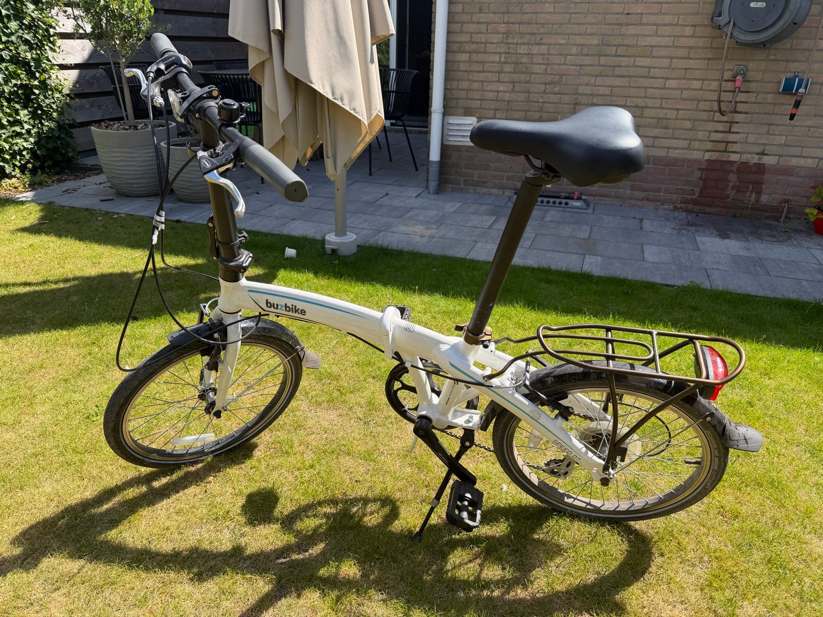 Buz-bike speed d7 opvouwbare fiets, Overige merken, 20 inch of meer, Gebruikt, Velgrem