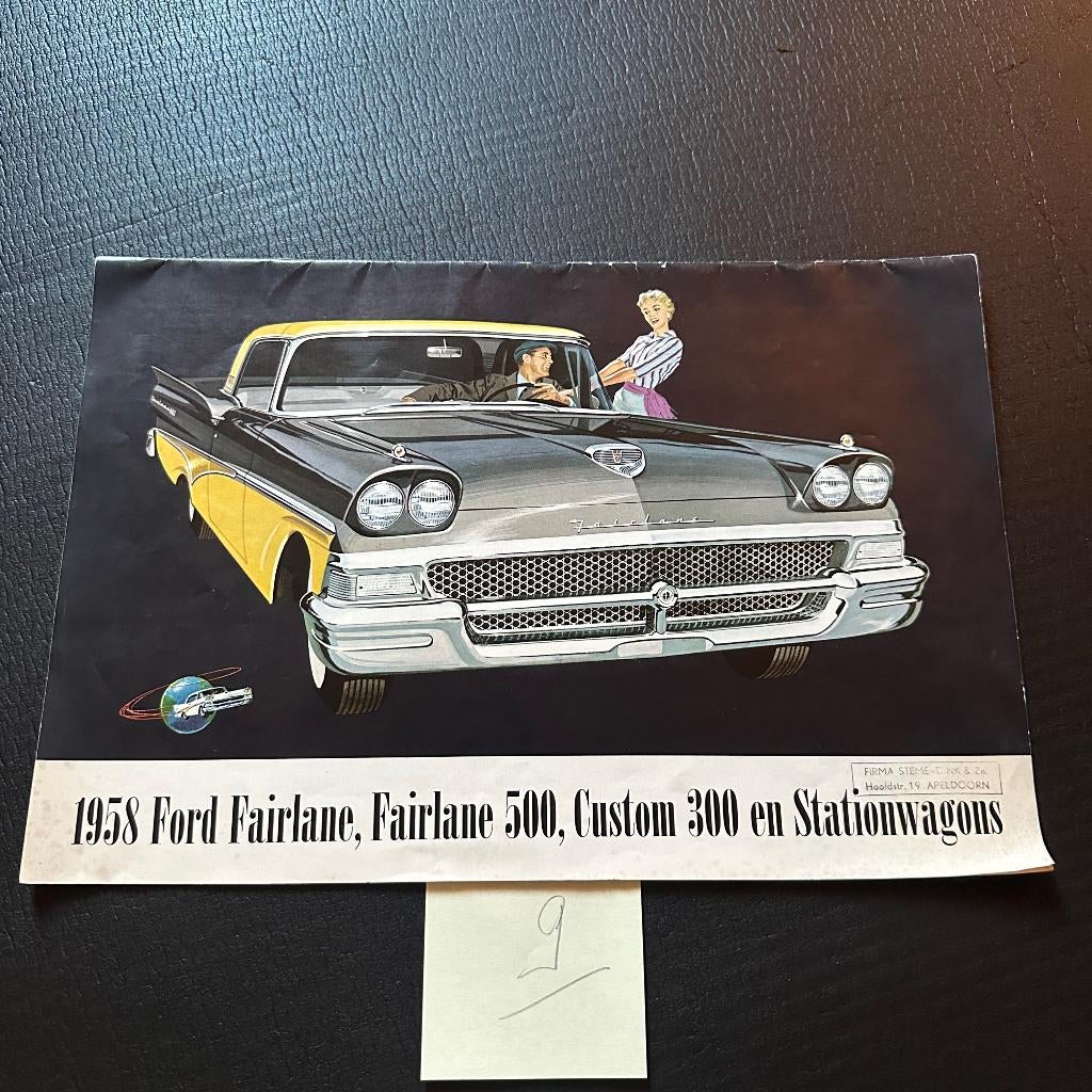 #9) FORD 1958 o.a. Fairlane, Verzenden, Gelezen, Ford