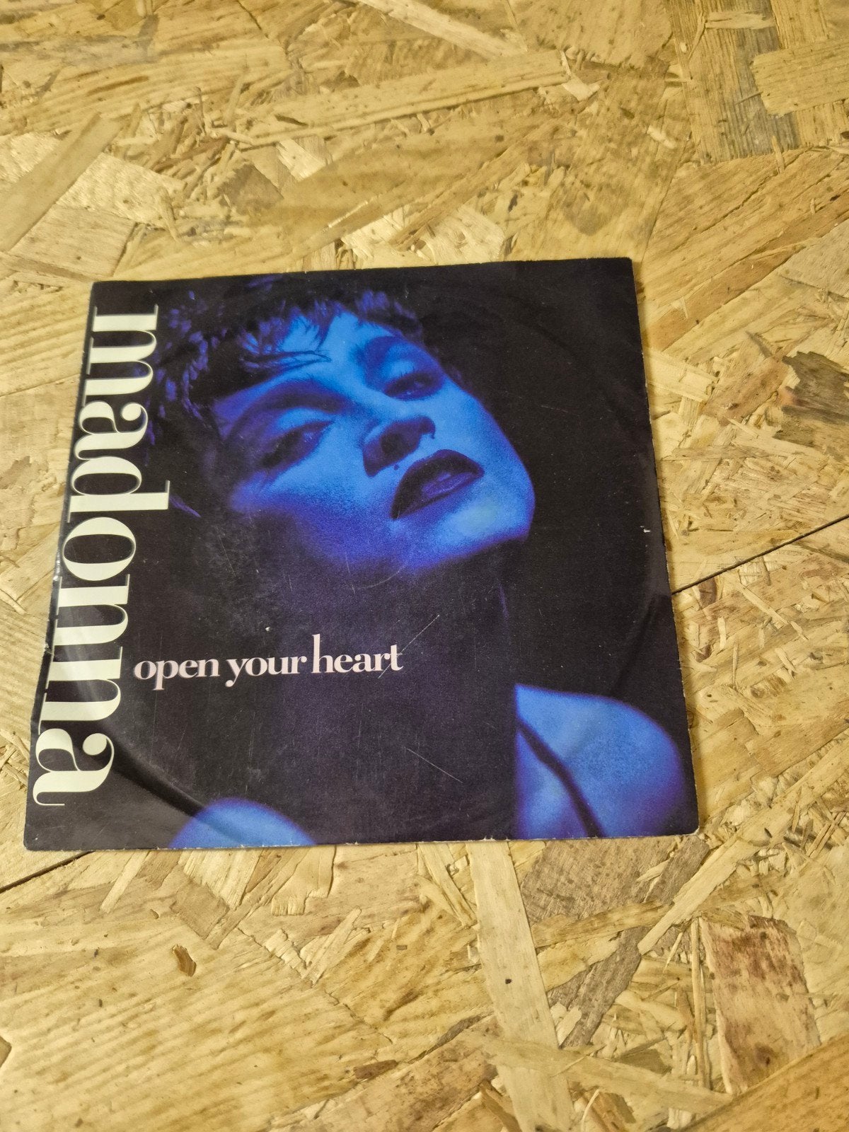 madonna vinylsingle open your heart, Ophalen of Verzenden, Gebruikt, Pop